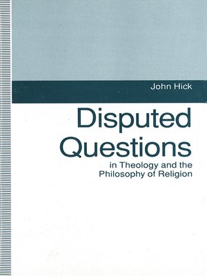 cover image of Disputed Questions in Theology and the Philosophy of Religion